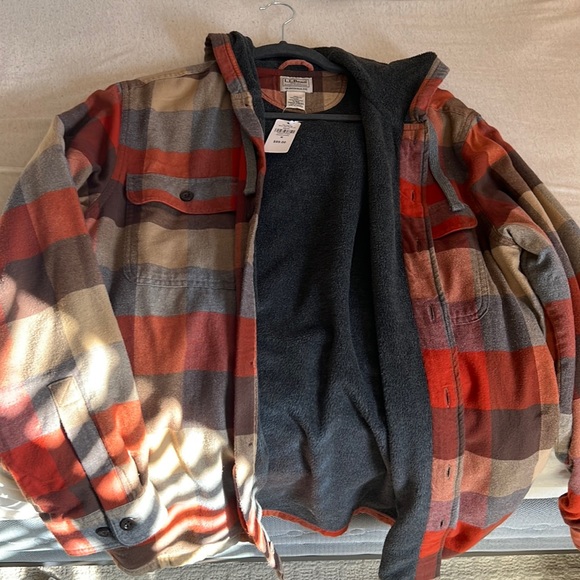 L.L. Bean Jackets & Coats Ll Bean Fleece Flannel Poshmark